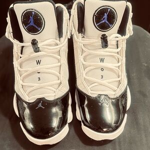 Jordan 6 Rings size 9.5 white/black